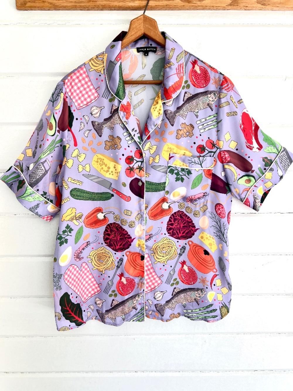 KAREN MABON for ANTHROPOLOGIE Chef's Table Short Pajamas Set - M - Picture 5 of 16